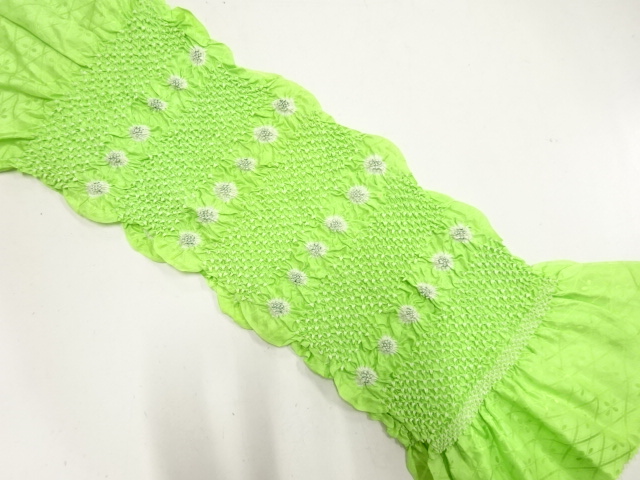 正絹　絞り　帯揚げ